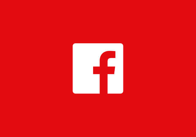 red Facebook logo