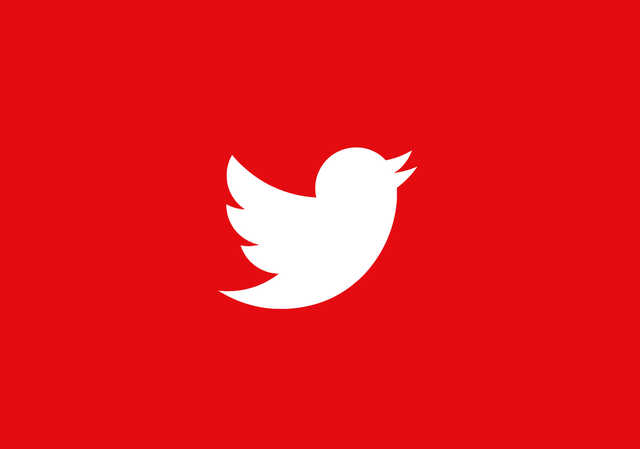 red Twitter logo