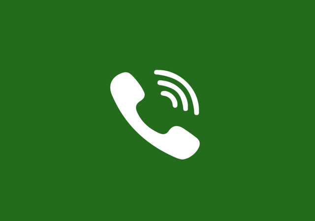 phone icon with green background