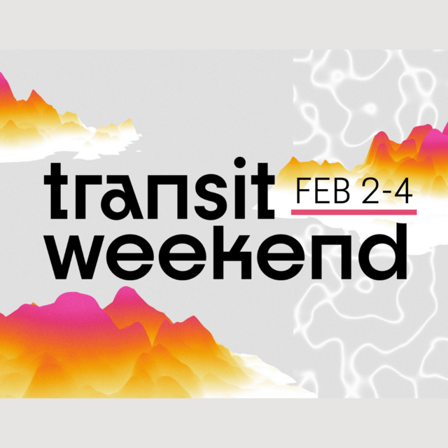 Transit weekend event header 2023