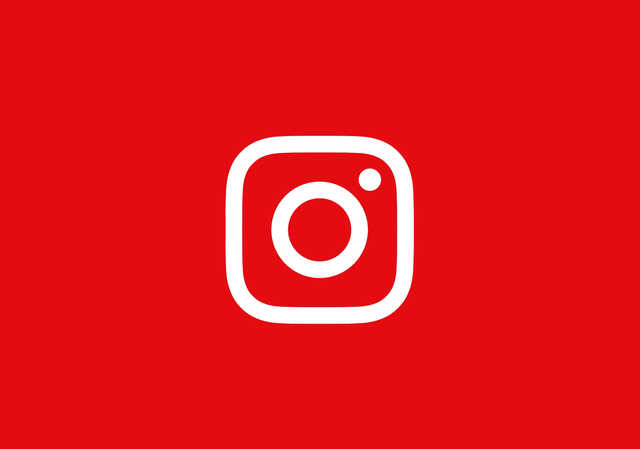 red Instagram logo